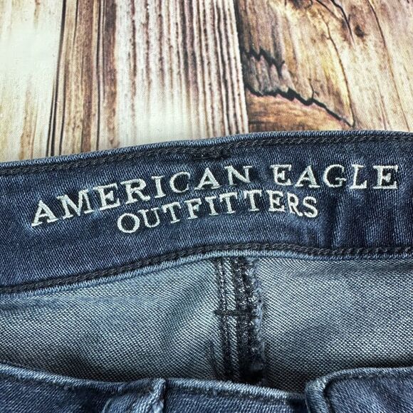 American Eagle SKINNY Womens Size 6 Low Rise Blue Jeans Denim Pants 28x28 - Picture 7 of 10